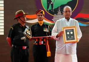 Finance Minister releasing Commemorative Coin of 1965 War