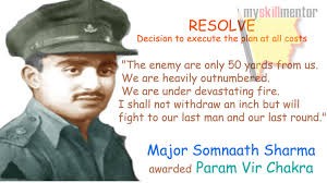 Major Somnath Sharma - Awarded Param Vir Chakra