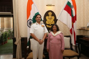 Chief of the Naval Staff, Admiral Rabinder "Robin" Kumar Dhowan with ADU NEWS