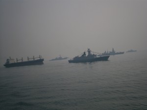 The fleet from afar