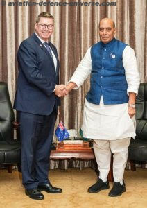 Australia’s Minister for Defence Industry and Capability Delivery, the Honourable Pat Conroy MP, and India’s Defence Minister Rajnath Singh