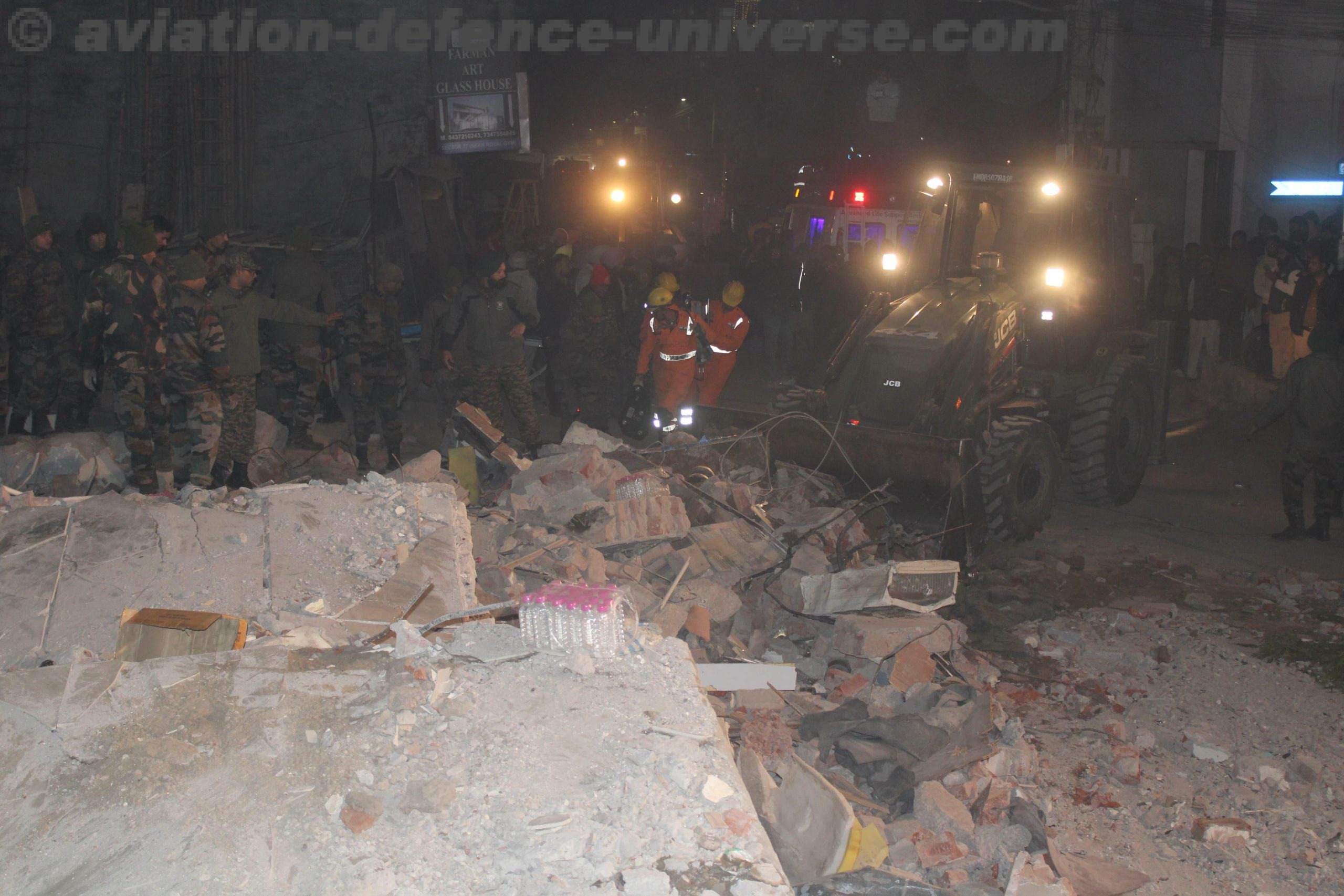 Indian Army Rescue operations :Building Collapse at Sect 77, Mohali