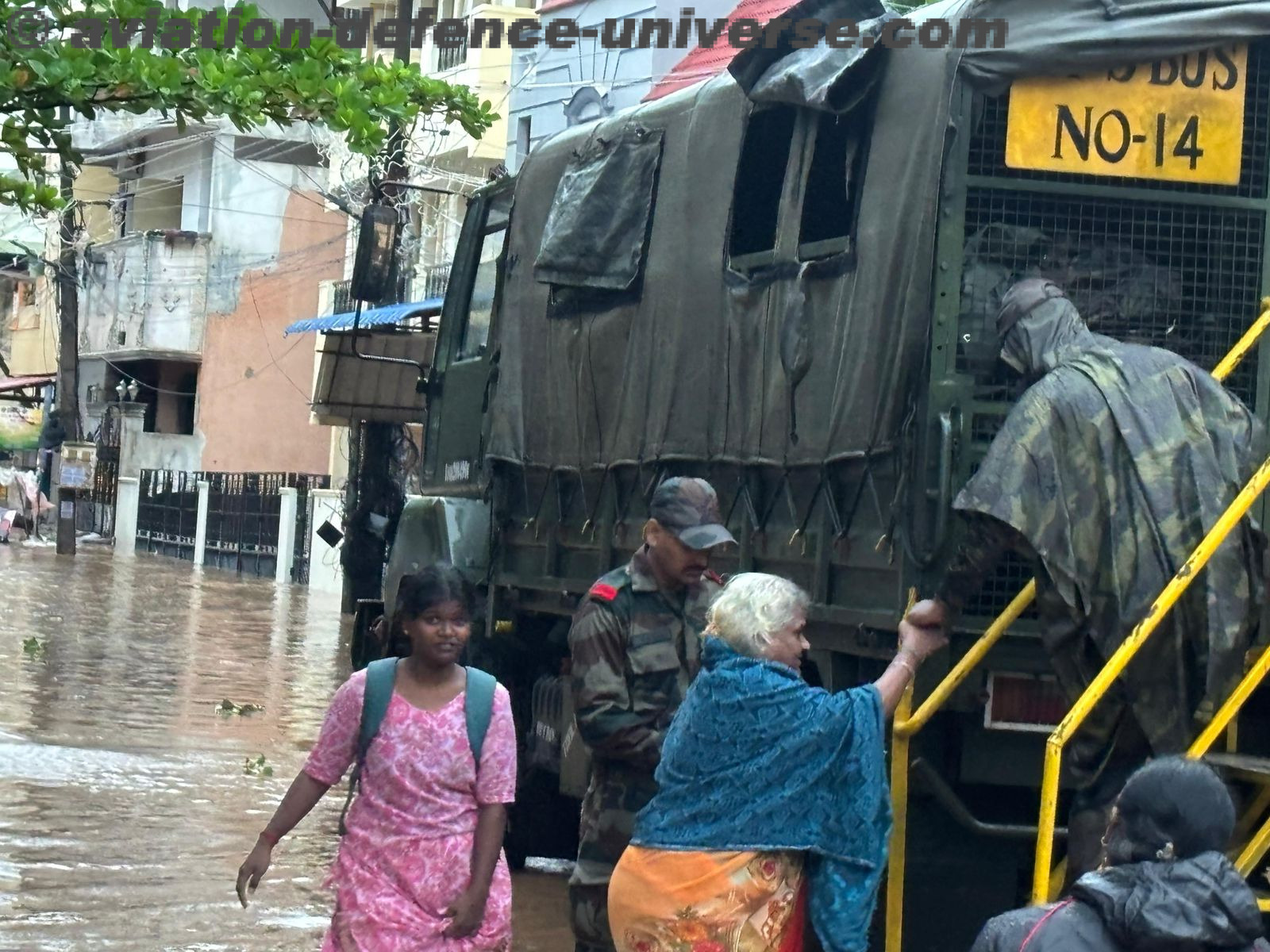 The Indian Army conducted flood relief operations in Puducherry