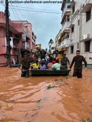 The Indian Army conducted flood relief operations in Puducherry to assist residents affected by Cyclone Fengal