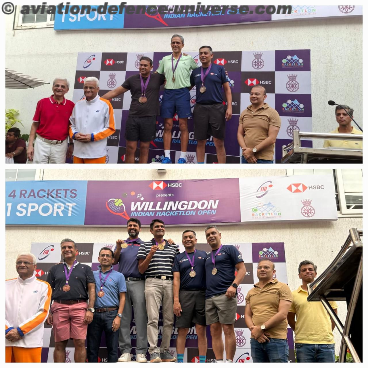 An Indian Army officer excelled at the World Masters Racketlon Tournament