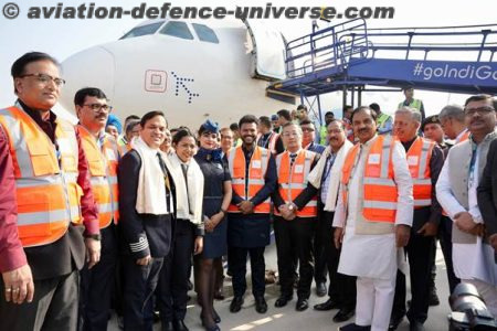 Civil Aviation Minister Shri Ram Mohan Naidu, Member of Parliament Gautam Buddha Nagar Dr Mahesh Sharma, and Jewar MLA Shri Dhirendra Singh