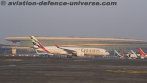 India’s first Emirates Airbus A350 aircraft has successfully landed in Mumbai