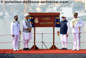 INS Vagsheer, sixth Kalvari-class submarine commissioned