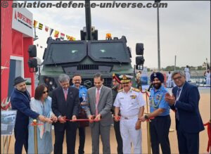 Kalyani Group Unveils MArG 155mm/45 Cal Mounted Gun System at IDEX 2025