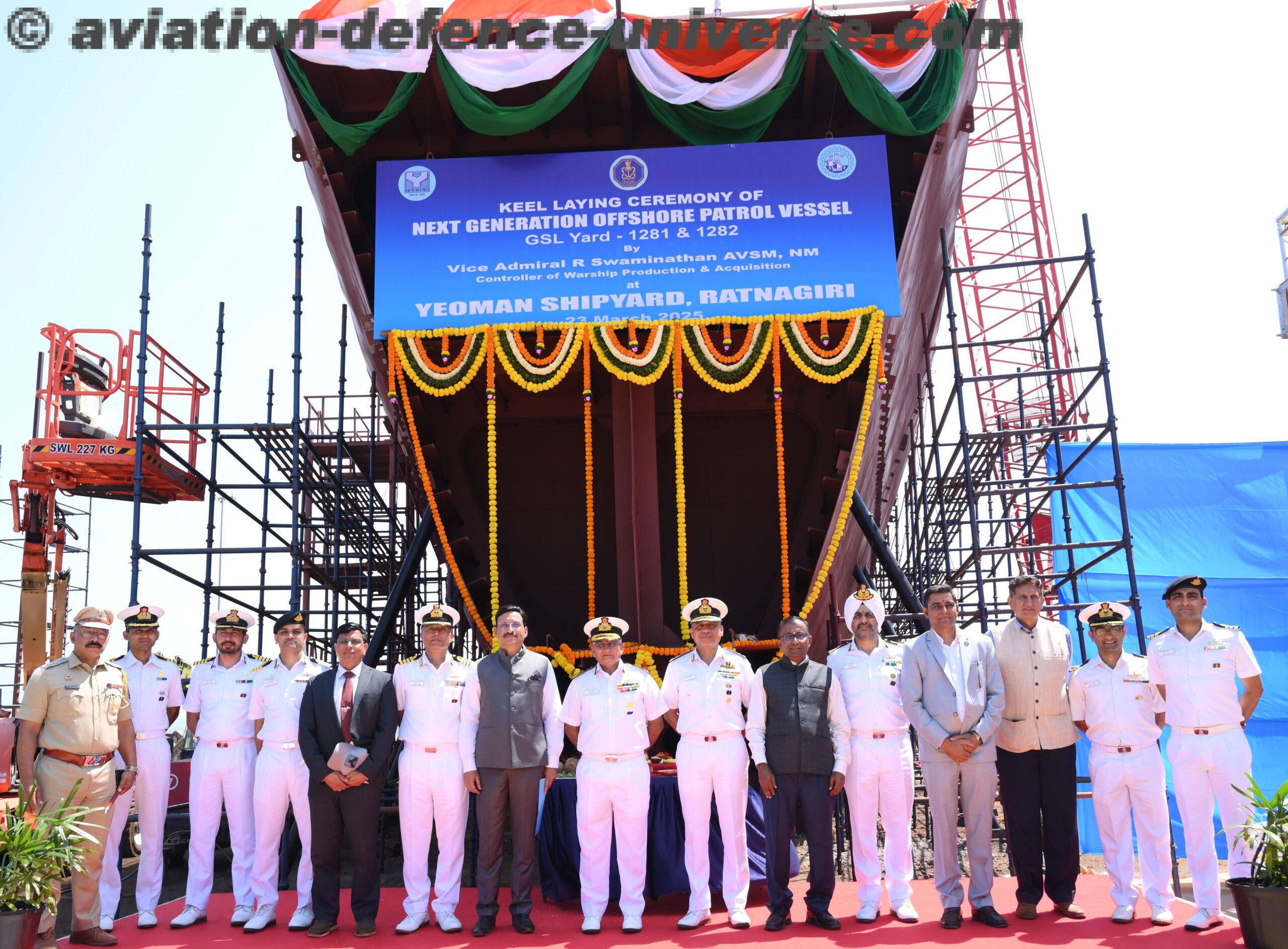 Keel Laid for Second & Third Next-Gen Offshore Patrol Vessels (Yard 1281 & 1282)